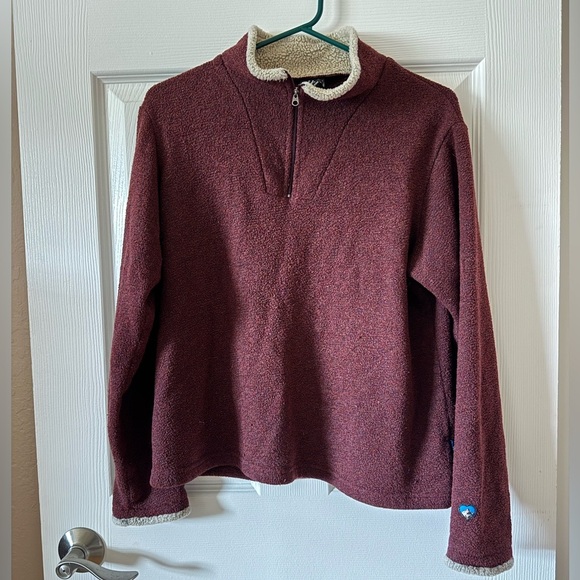 Kuhl Women's Alpaca Fleece Quarter Zip Pullover‎ Sweater Size Medium - Picture 1 of 11